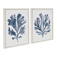 Coral Blue - Framed Print Set