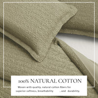 Cotton Honeycomb Waffle Duvet Set